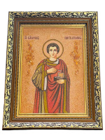 Икона Пантелеймон Целитель (янтарь) 30/38 см