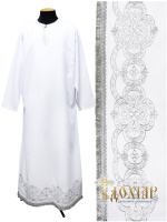 Подризник, габардин, вышивка, (ажурный узор) 56/155