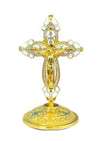 Крест металлический на липучке(золото) 9/5см