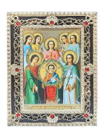 СОБОР св. АРХАНГЕЛА МИХАИЛА ↕15см ↔12см ДСП Литография 38-Д-202