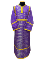 Стихарь парча Турция (фиолетовый) 150 см длина