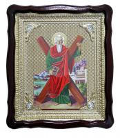 Андрей Первозванный полуриза с эмалью 42/48 см