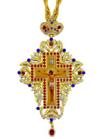 КРЕСТ Наперсный ↕16см ↔9см Латунь