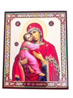 Литография иконы ВЛАДИМИРСКАЯ 20/24 см