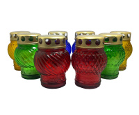 Лампада поминальная  БОЛЬШАЯ (хрусталик) (23шт-уп)