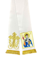 Закладка для Евангелия Спиридон  (габардин, вышивка) 14/140