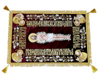Плащаница Господня, бархат, вышивка (декоративная отделка) 70/100 см