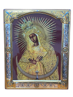 Икона ОСТРОБРАМСКАЯ Божья Матерь (стекло) 16/21 см