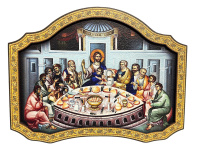 Икона ТАЙНАЯ ВЕЧЕРЯ на подставке 3D 15/20