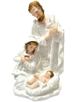 Вертеп большой  белый (высота 24 см)