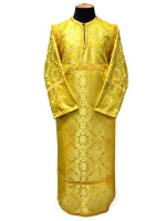 Стихарь ,парча Т (узор) желтое-золото 130 см