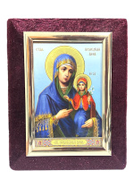 Икона бархат св. Праведная Анна  9/12 см
