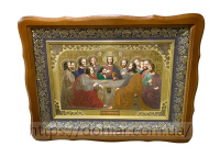 Тайная Вечеря  (темная рамка, конгрефф) 30/40см