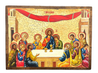 ТАЙНАЯ ВЕЧЕРЯ  Дерево Литография ↕30см ↔40см