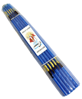 Свечи ИЕРУСАЛИМСКИЕ СИНИЕ парафиновые пучок 33шт