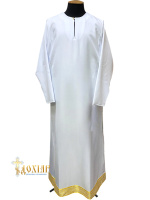 Подризник габардин с вставками  (белый с желтым) 54/155