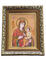 Икона Скоропослушница (янтарь) 25/30