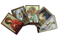 Ламинированная икона в ассортименте, молитва на украинском языке 6/8,5 см