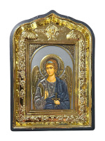 Ангел Хранитель  рамка голуб, пластик 10/14см