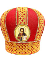 Митра парча, Галун   (красный с золотом) 59р