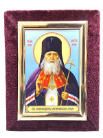 Икона бархат св. Архиепископ Лука 9/12 см