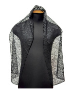 ШАРФ Ритуальный  черный  30/150 см