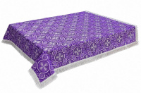 Скатерть  напрестольная парча Т  (фиолетовое серебро) 110/125 см