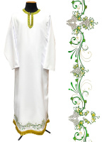 Подризник габардин с вышивкой (виноград) 54 р