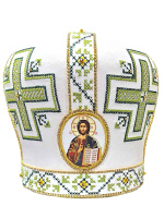 Митра иерейская вышивка на габардине крестиком 56р
