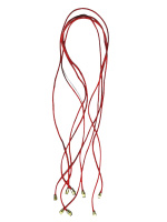 Шнурок для крестика, шелк (красный)