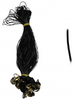 ШНУРОК Черный  Закрутка (лак тонкий) 70 см