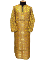 Стихарь детский, парча Т желтый с бордо 140 см