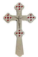 Крест напрестольный  с камнями 16/30 см