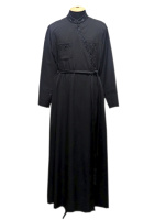 Подрясник, костюмная ткань, черный (виноград) 52 р.