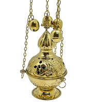 КАДИЛО ↕60см ↑19см ↔9,5см Латунь Греция (691B)