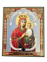 Литография иконы СПОРУЧНИЦА ГРЕШНЫХ 20/24 см