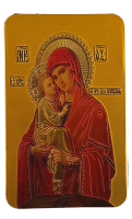 Икона магнит ПОЧАЕВСКАЯ БОЖЬЯ МАТЕРЬ 5/8 см