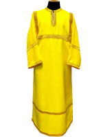 Стихар из ткани габардин, желтый 150