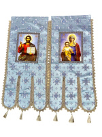Хоругви тканевые, парча Т (иконы на холсте) 55/120 см