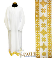 Подризник габардин с вставками  (желтый) 52/155
