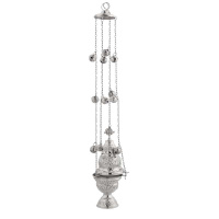 КАДИЛО ↕60см ↑20см ↔7см Никель Греция (9391N)