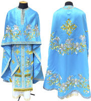 Облачение греческого кроя (атлас, вышивка лилии) 52/140