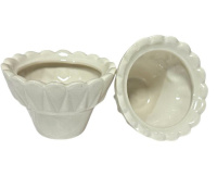 СТАКАН для Лампад Белый малий ↕4.5см ↔7см