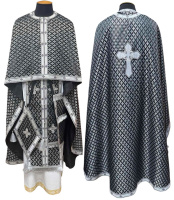 Облачения греческого кроя парча Т (мелкий крестик) 52/145