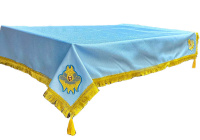 Скатерть ( фактурная парча, вышивка ) 160х160 см