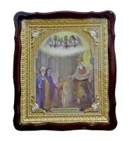 Икона Введение во храм Пресвятой Богородицы полуриза 42/48 см