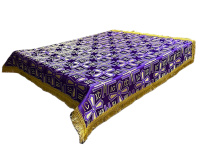 Накидка на аналой парча Т фиолетовое- золото 105/105