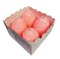 Свеча ДЕКОРАТИВНАЯ ПАСХАЛЬНАЯ Яйцо с орнаментом ↕ 8см Парафин