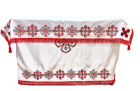 Облачение на престол + скатерть (парча, вышивка)