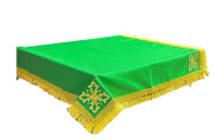 Скатерть на престол габардин, (зеленая) 100/145 см